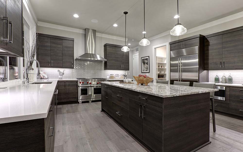 Modern Kitchen with Grey Worktop